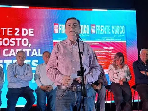 Gerardo Zamora celebró la contundente victoria del Frente Cívico en las elecciones municipales